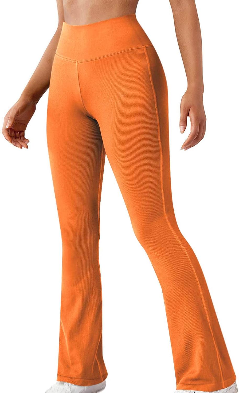 SMIDOW High Waist Flare Leggings with Pockets