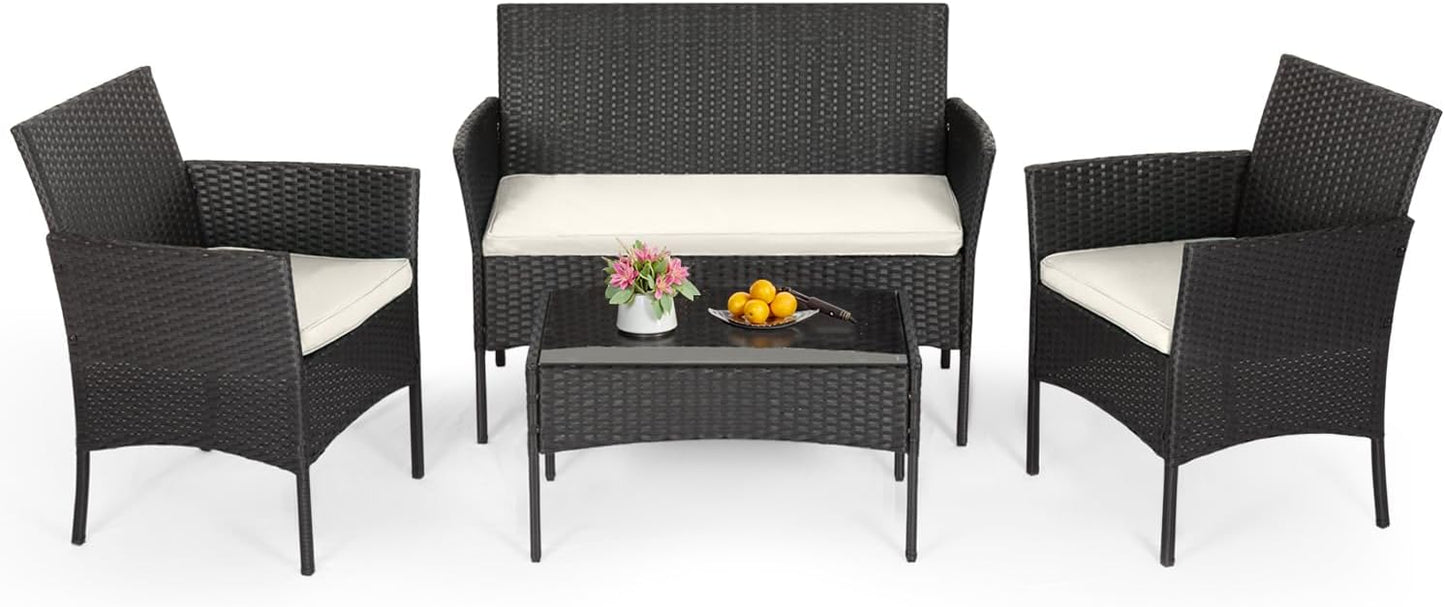 4-Piece Patio Furniture Set for Modern Outdoor Spaces
