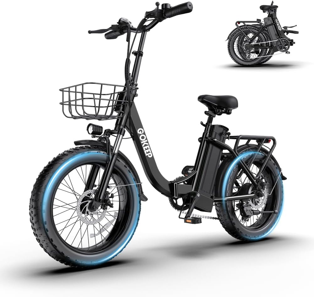 1300W Folding Electric Bike with 75 Miles PAS Range and Comfort