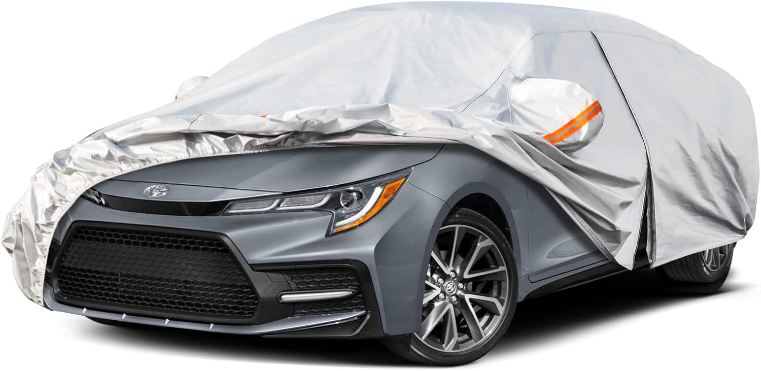 Kayme 6 Layers Car Cover for Toyota Corolla Sedan - All Weather