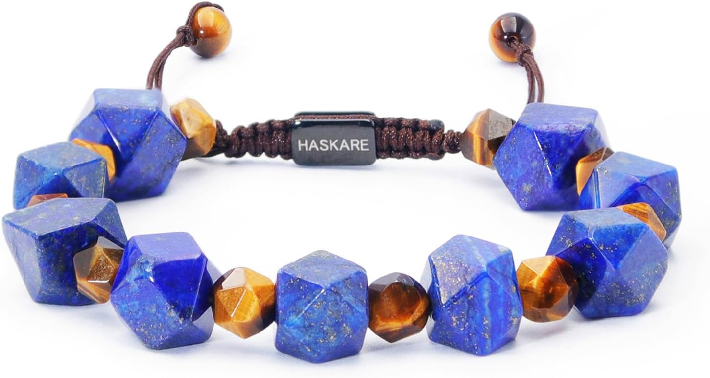 Unique Gift Crystal Beads Bracelet for Men - Stylish Energy Protection