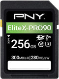 PNY 256GB EliteX-PRO90 UHS-II SDXC Memory Card for 8K UHD