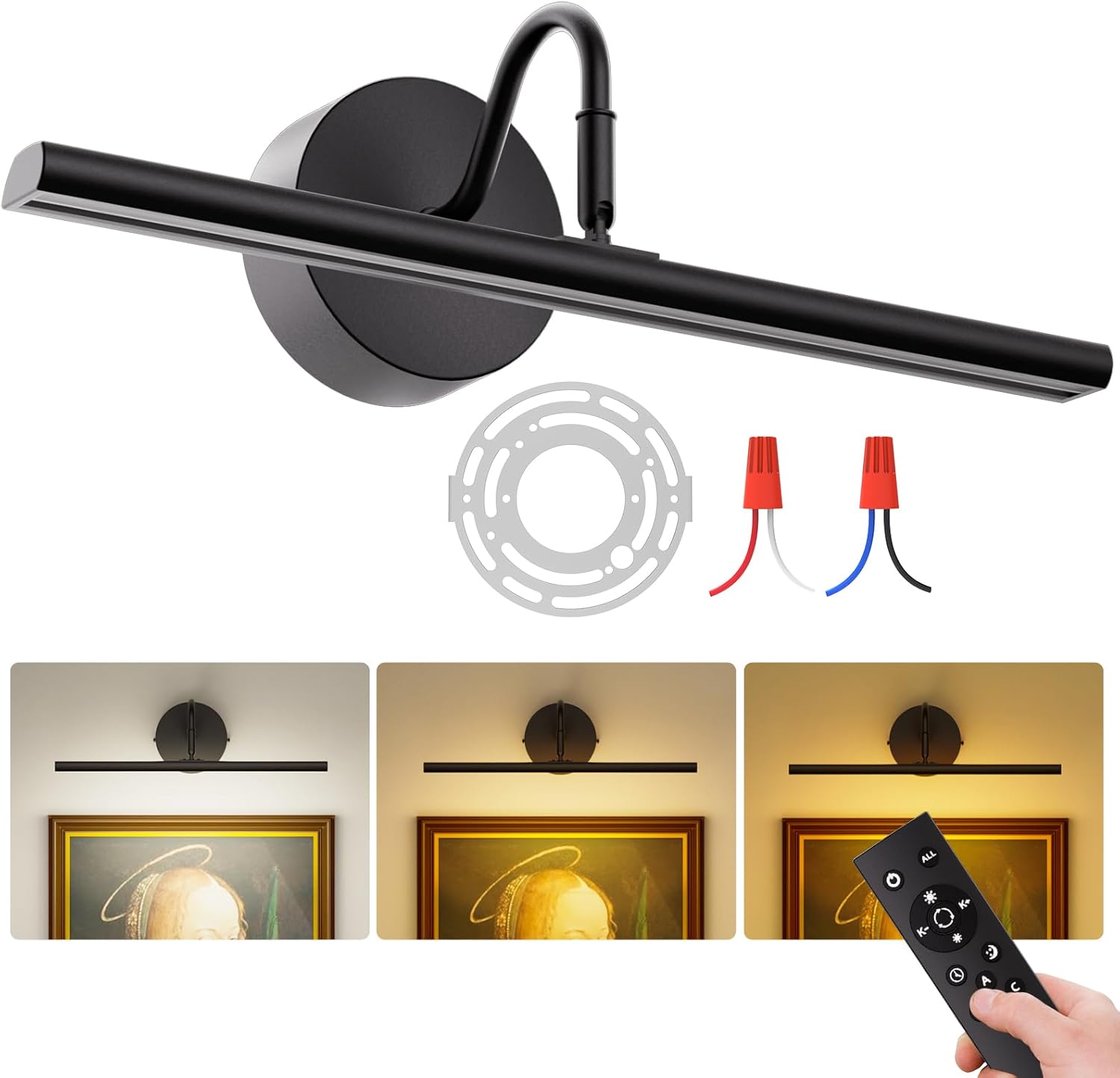 Picture Light Hard-Wired 16.5in Wall Lights for Artwork Display