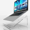 6MM Acrylic Laptop Stand with Ergonomic Design - Clear Airflow Riser