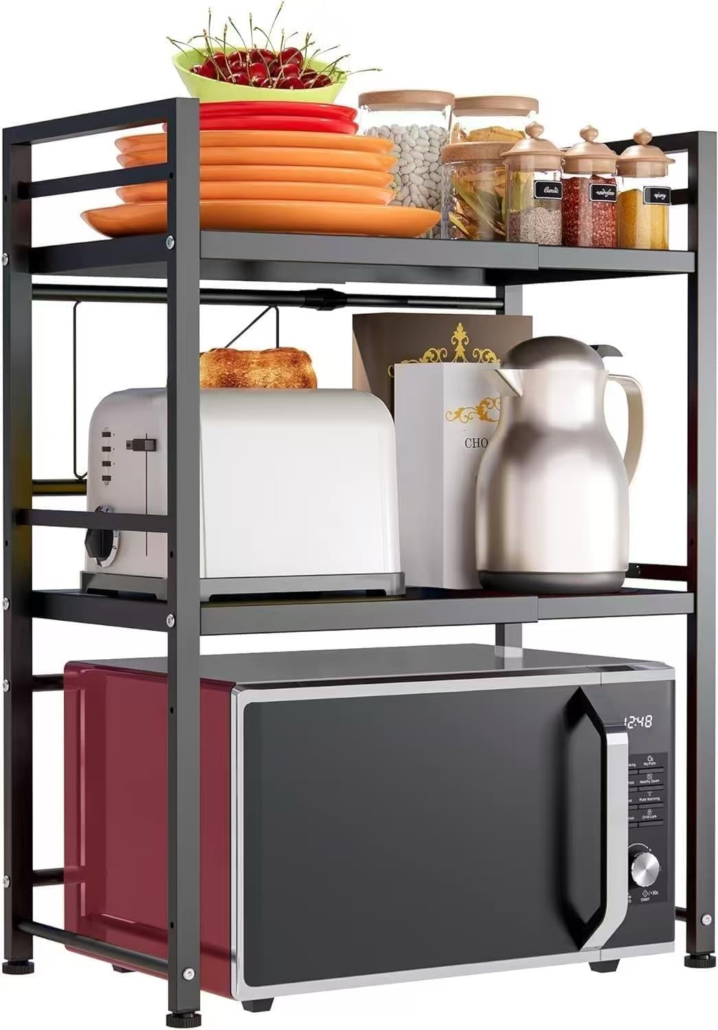 DOLALIKE 3 Tier Microwave Rack: Space-Saving Storage