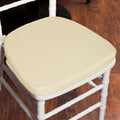 2 in Thick Ivory Chiavari Chair Pad Memory Foam Seat Cushion