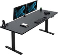 Standing Desk Workstation 83 x 30 in - Electric Height Adjust, Memory