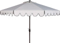 SAFAVIEH Venice Navy and White Single Scallop 9Ft Tilt Umbrella