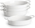 MALACASA Small Casserole Baking Dishes 8x5 in - Oven Safe Set of 4
