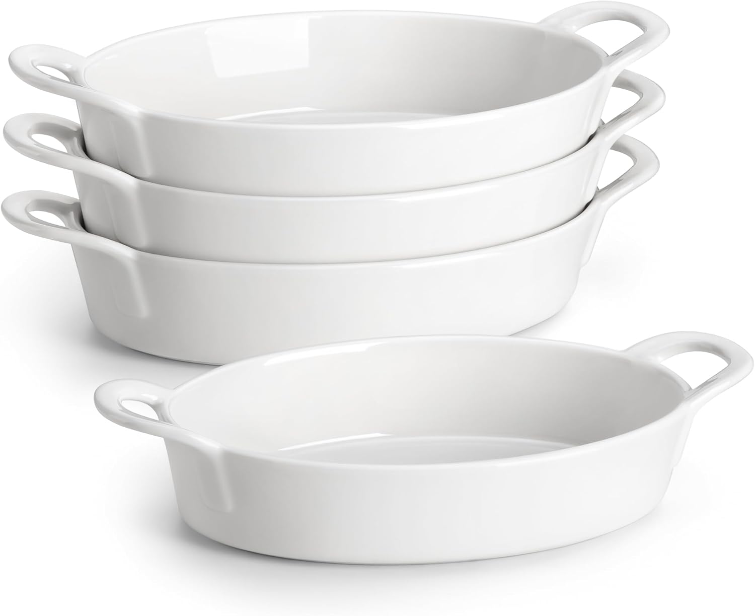 MALACASA Small Casserole Baking Dishes for Oven - Set of 4