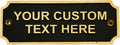 Brass Door Signs Set of 13 - Elegant Door Plaques for Home & Office
