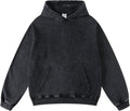 FAIABLE Mens Women Oversized Acid Wash Hoodie Unisex