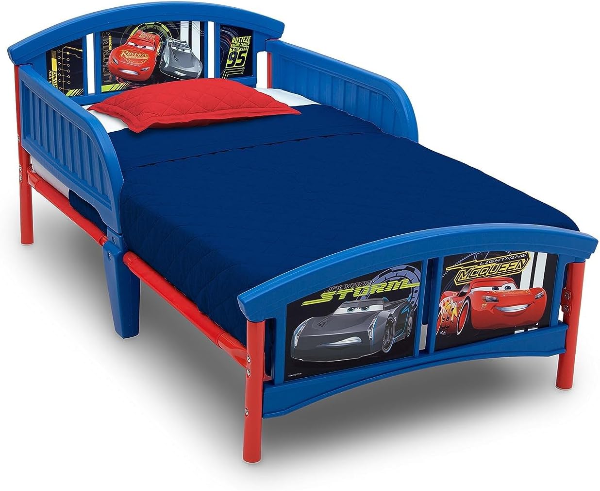 Delta Children Plastic Toddler Bed for Disney/Pixar Cars Fans