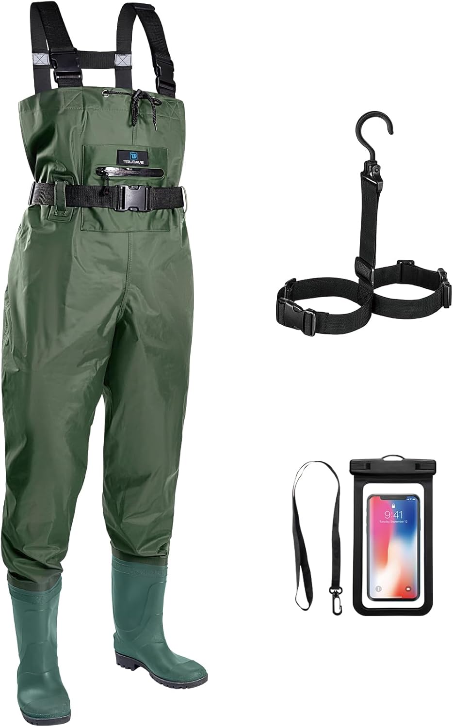 Chest Waders for Men with Boots - Waterproof Fishing Waders