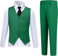 Kids 4 Piece Slim Fit Dress Suit for Formal Events and Celebrations