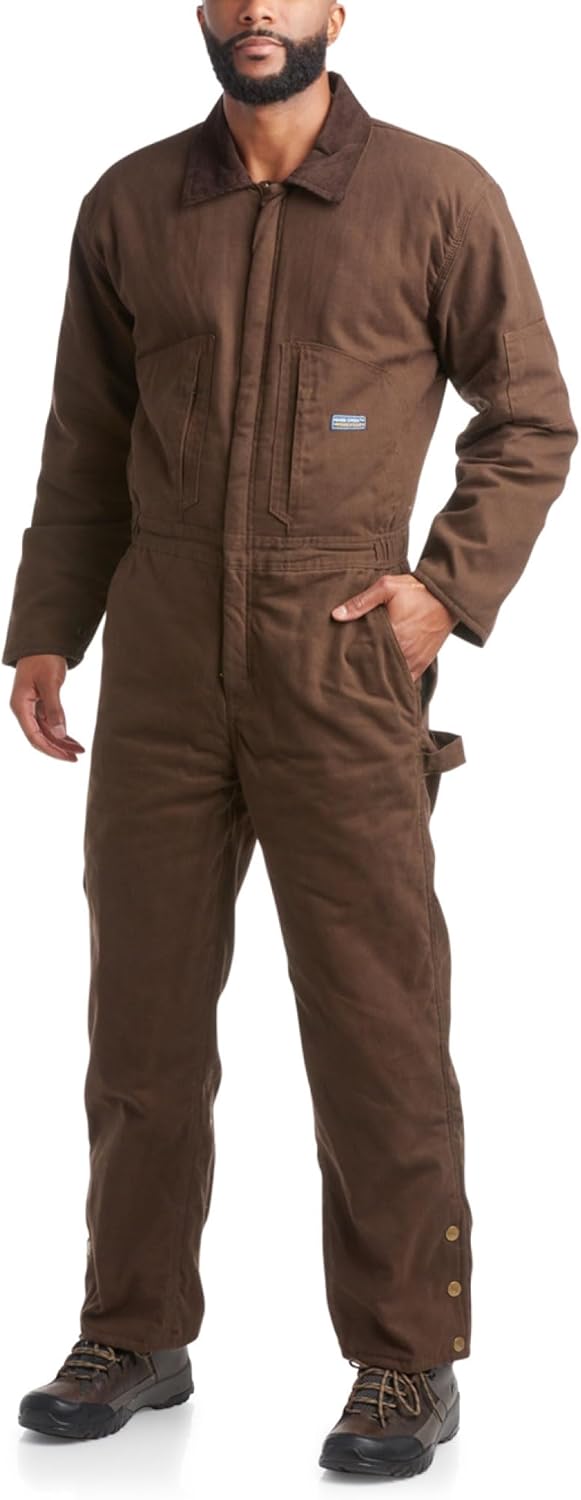 Water Resistant Insulated Coveralls for Men - Job-Ready Gear