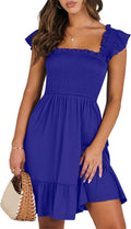 ANRABESS Women's Square Neck Sleeveless Dress for Summer Style