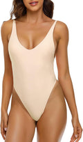 RELLECIGA Women's One Piece Thong Swimsuit - Brazilian Style Fit