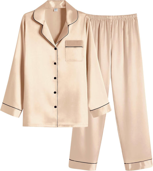 Ekouaer Women Satin Pajamas Set for Ultimate Comfort and Style