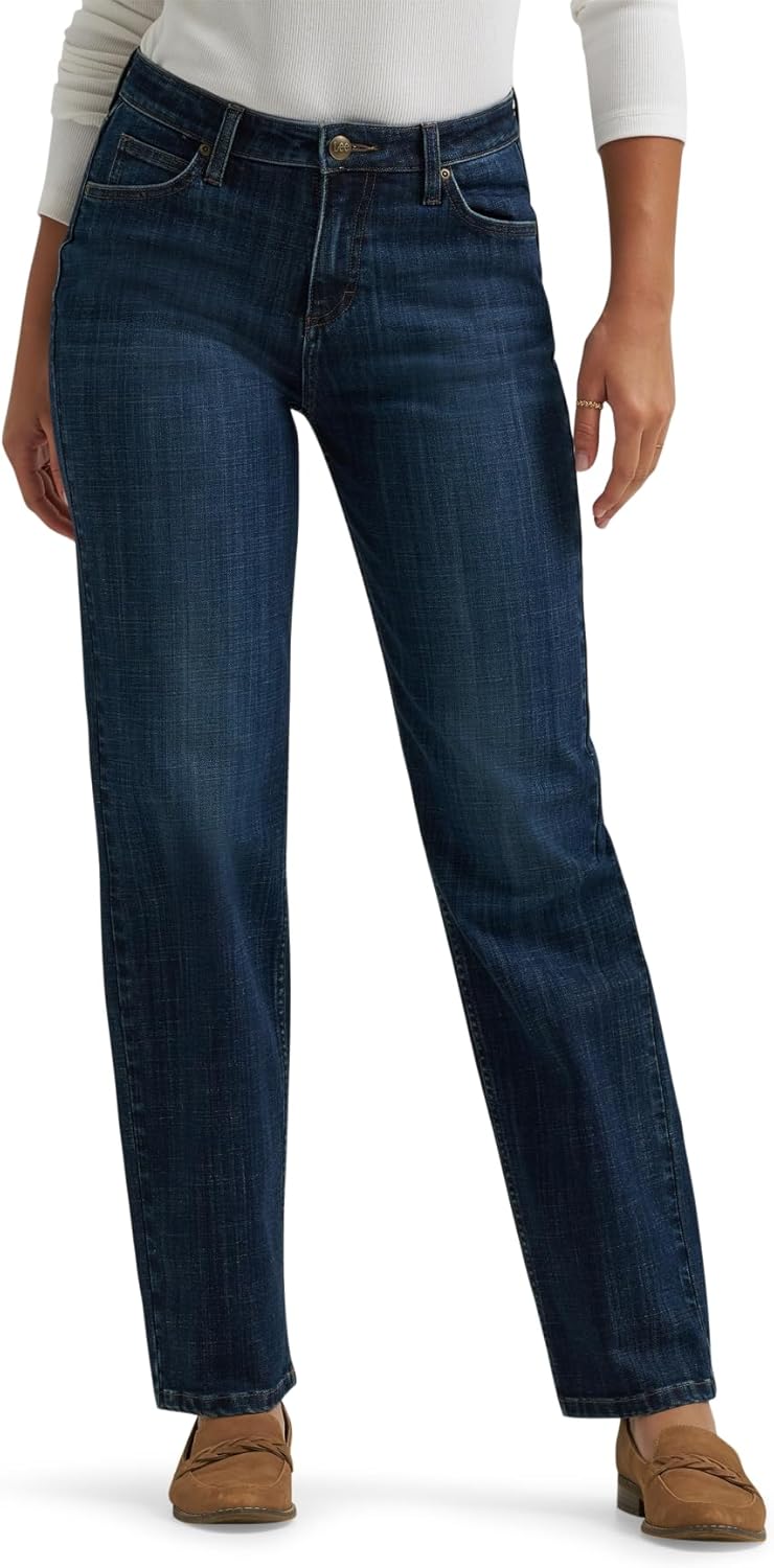 Lee Womens Legendary Relaxed Straight Jean for Timeless Style