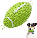 Squeaky Balls for Dogs Rubber Football Toy - Durable Fetch Play