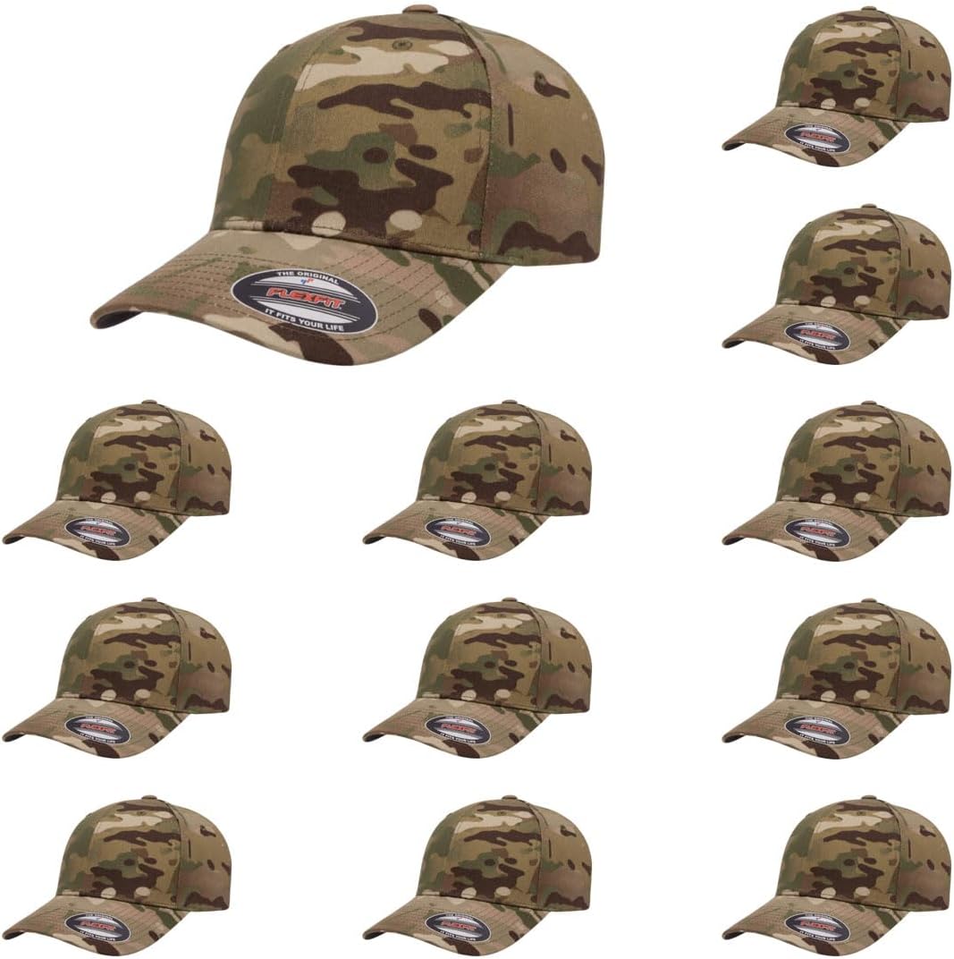 Flexfit Wooly Combed Premium 6-Panel Baseball Cap for Comfort