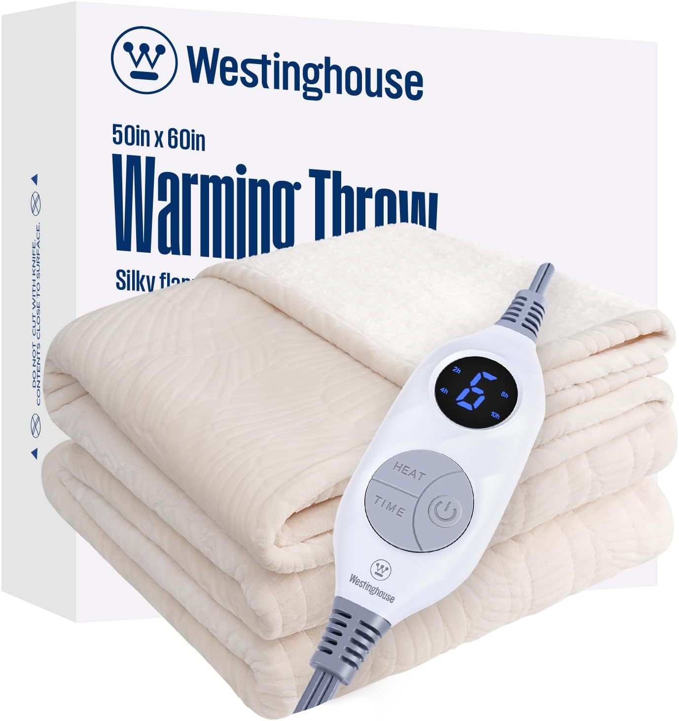 Westinghouse Electric Heated Throw Blanket for Cozy Comfort