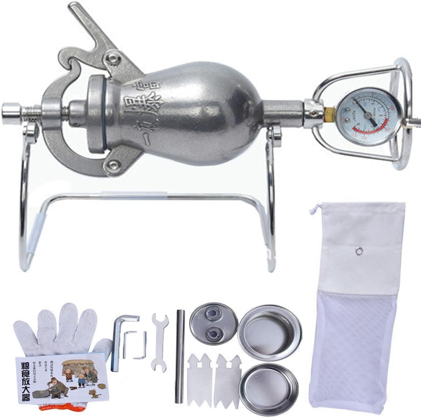 Stainless Steel Hand Popcorn Maker - Traditional Flavors!
