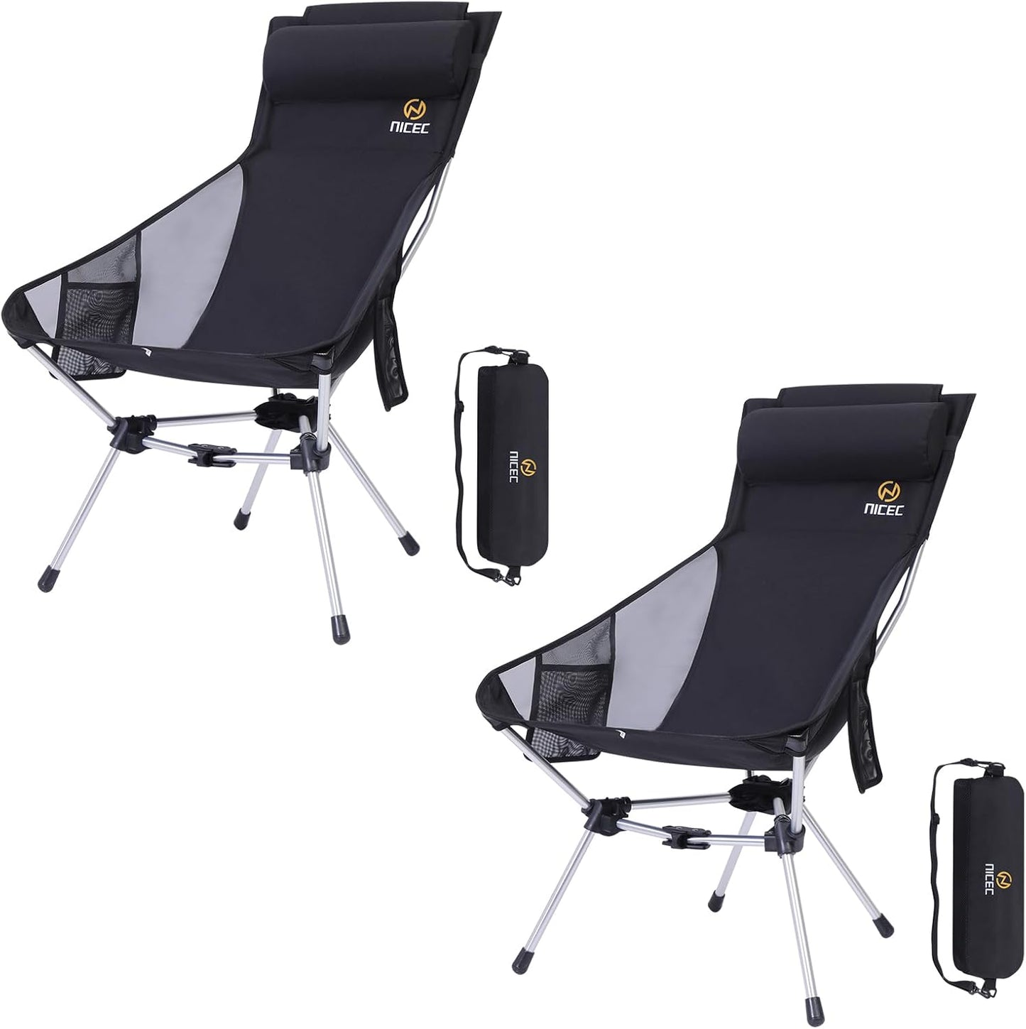 Ultralight High Back Folding Camping Chair for Outdoor Comfort