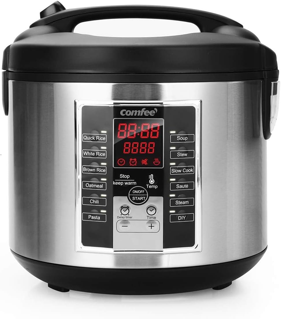 COMFEE' Rice Cooker Multi Cooker with 12 Cooking Programs