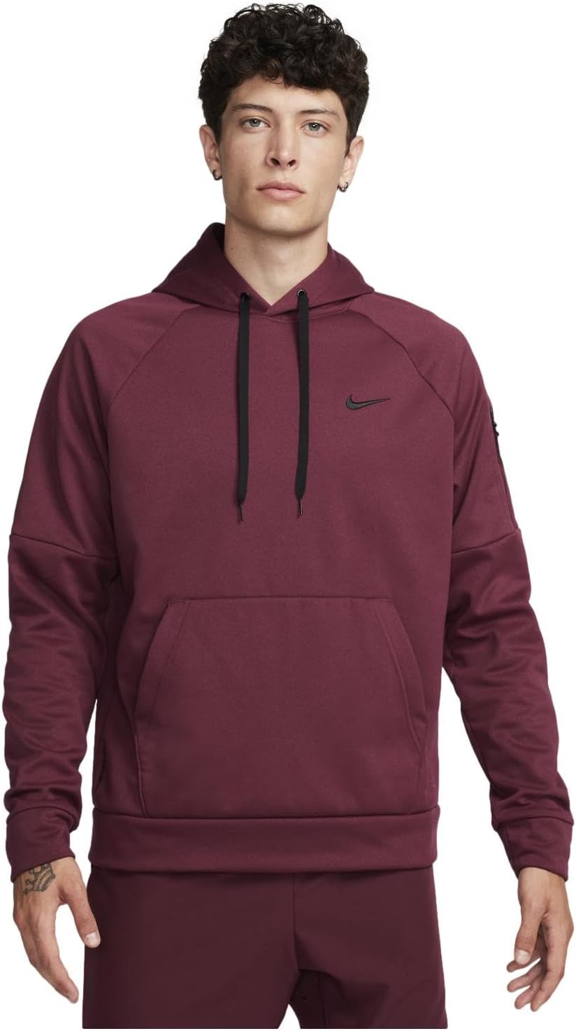 Nike Men's Football Hoodie | Therma Technology | Night Maroon/Black
