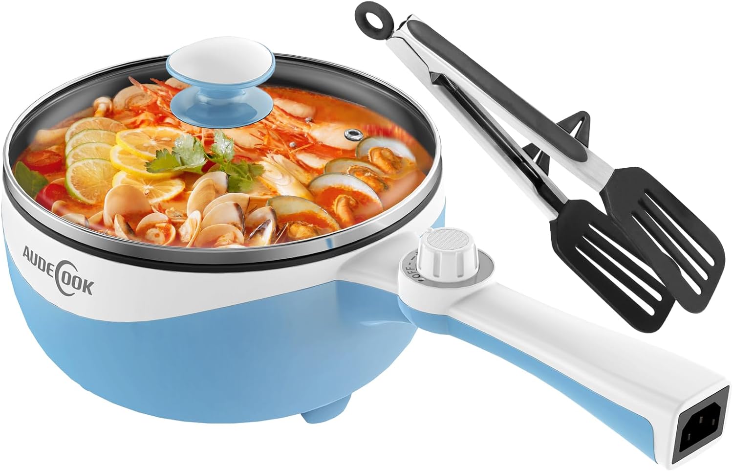 Audecook Hot Pot Electric Mini Skillet for Easy Cooking
