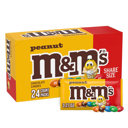M&M'S Peanut Milk Chocolate Trick or Treat Candy Gift Box