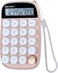 Benkaim Desktop Calculator, 10 Digit Large LCD Display - Cute Office