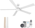 72 in Large Smart Ceiling Fan with Lights Remote - Quiet, App + Voice