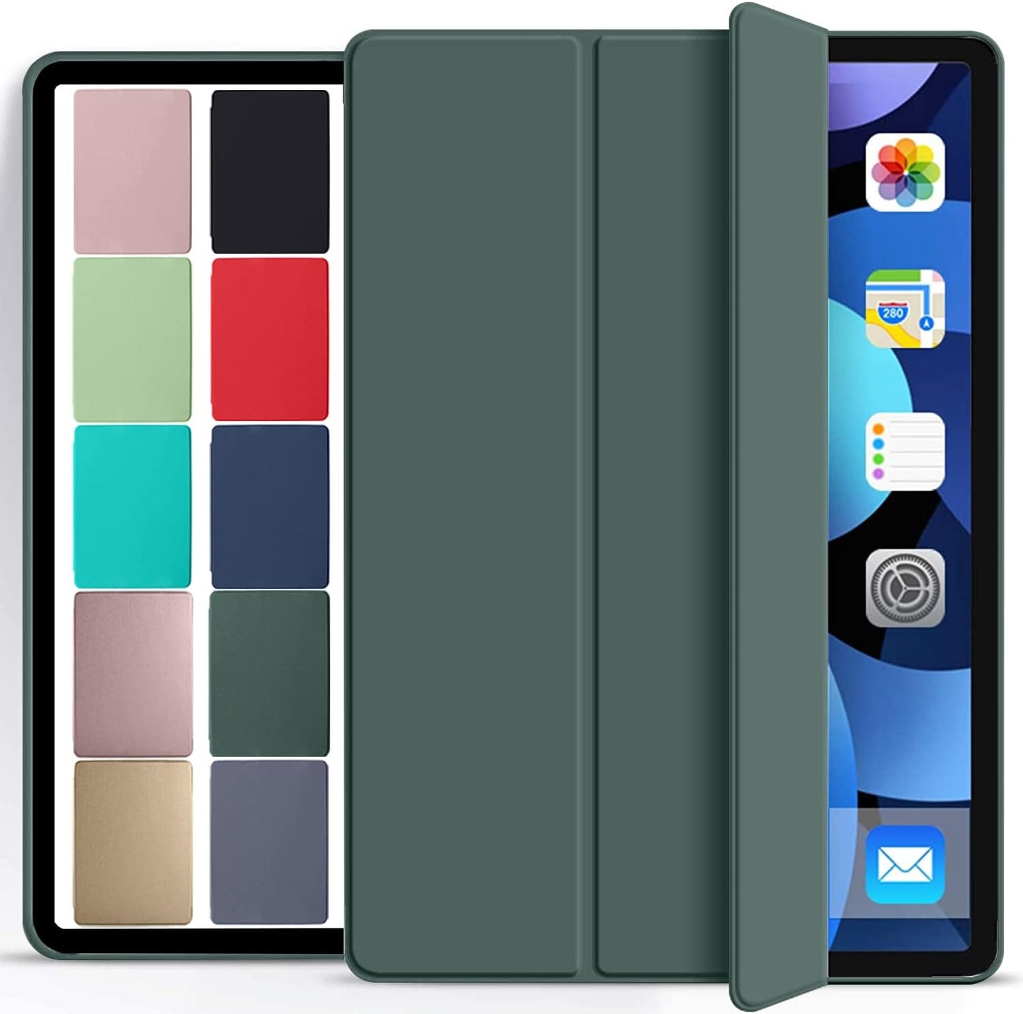 DuraSafe iPad Air 4 5 6 Gen Case - Dark Green Protection