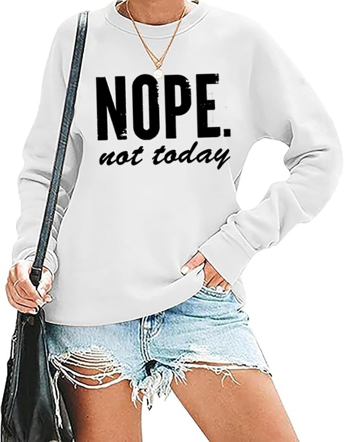 ALUS Not Today Crewneck Sweatshirt