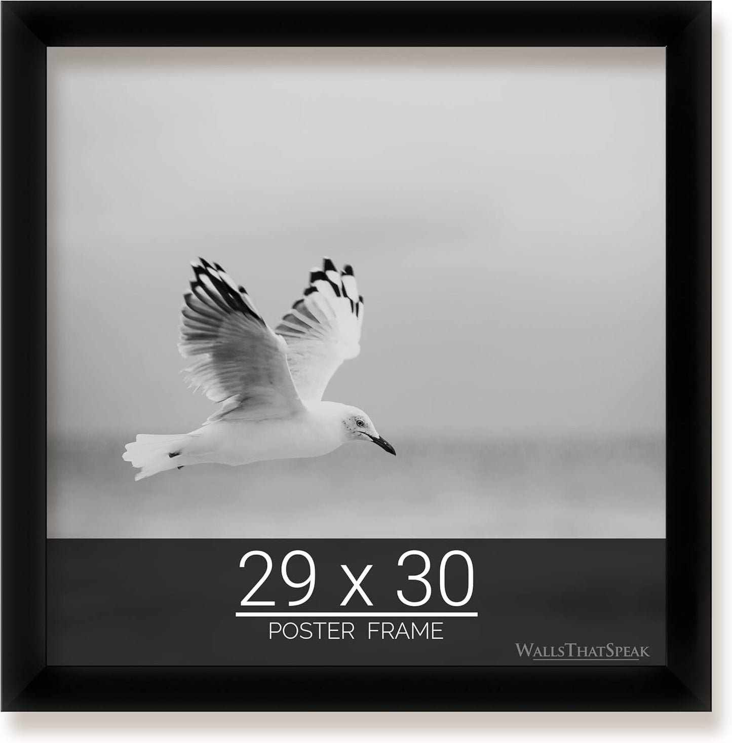 29x30 Black Picture Frame for Puzzles Posters Photos Artwork