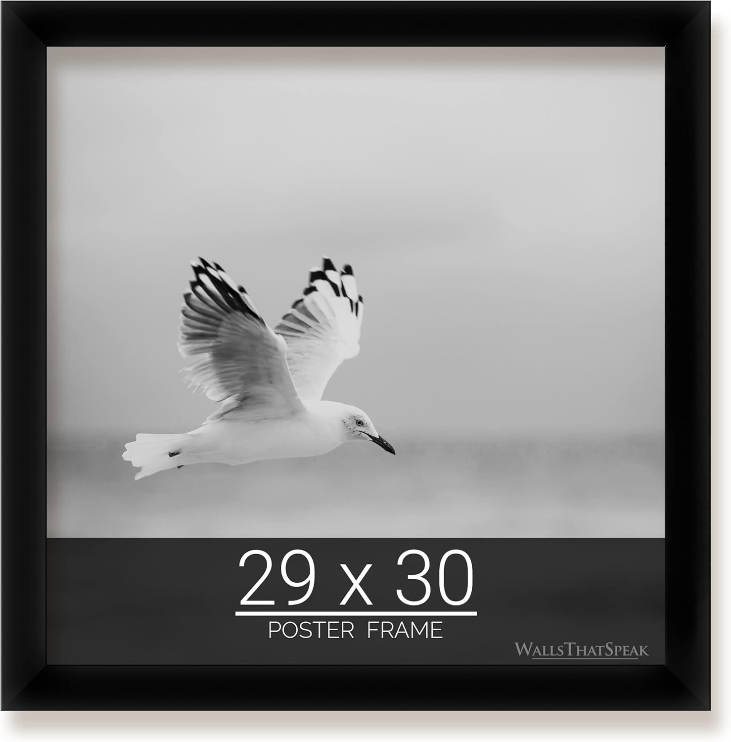 29x30 Black Picture Frame for Puzzles Posters Photos Artwork