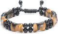 Tigers Eye Stone Beads Bracelet for Men - Protective Gemstone Band