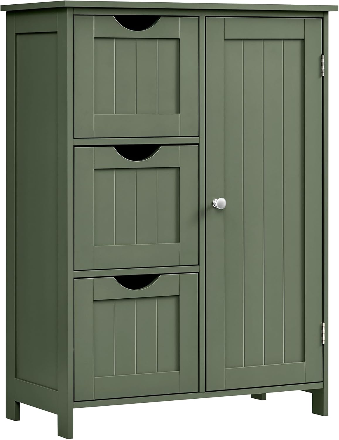 VASAGLE Floor Storage Cabinet with 3 Drawers and Adjustable Shelf