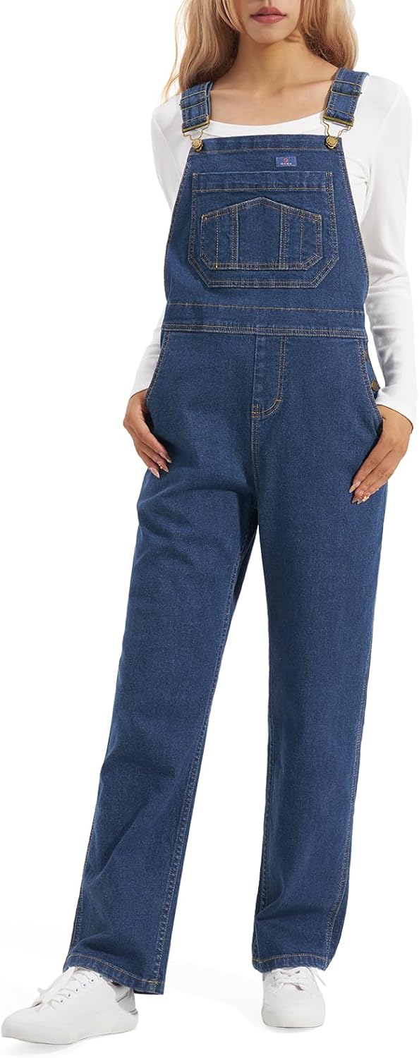 HISEA Stretchy Denim Overalls for Women - Comfy and Stylish