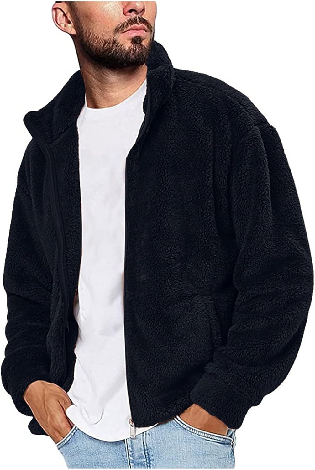 Cozy Zip-Up Winter Jacket with Hat