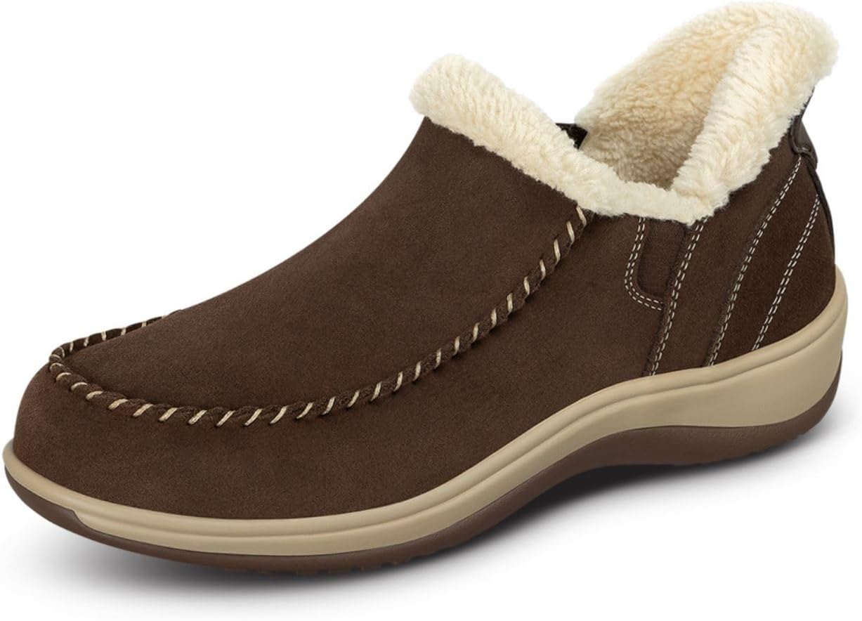 Orthofeet Women's Orthopedic Leather Lorin Hands-Free Slipper Review