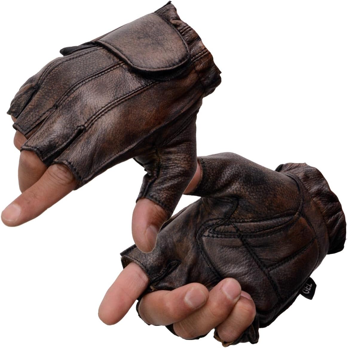 Premium Gel-Padded Fingerless Motorcycle Gloves