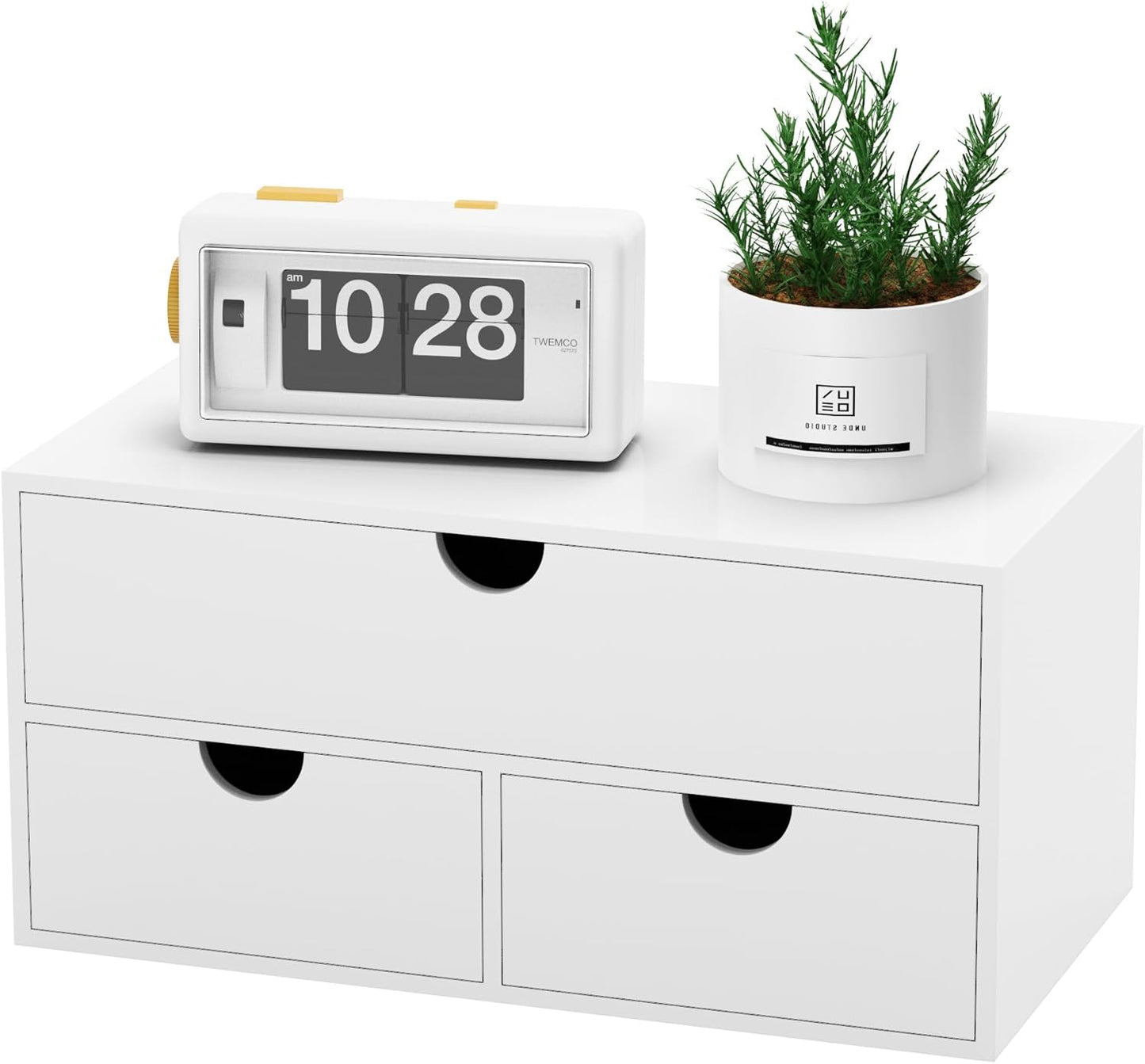 Bamboo Desk Organizer with Drawers for Home and Office Use