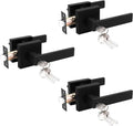 Probrico 3 Pack Entry Door Lever with Lock and Key - Keyed Alike