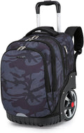 Rolling Backpack 55L with Wheels and Laptop Compartment - Silent