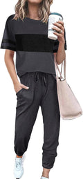 Women's Two Piece Sets Jogger Pants Lounge Outfits - Travel Ready This
