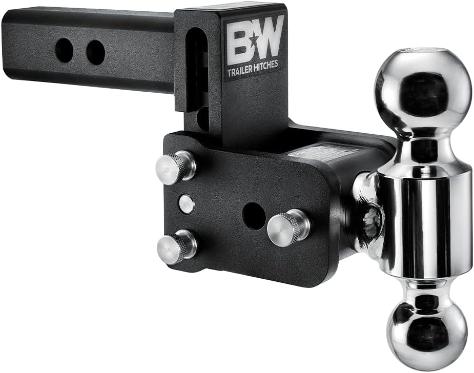 Tow & Stow Adjustable Trailer Hitch Ball Mount for 2 Receiver
